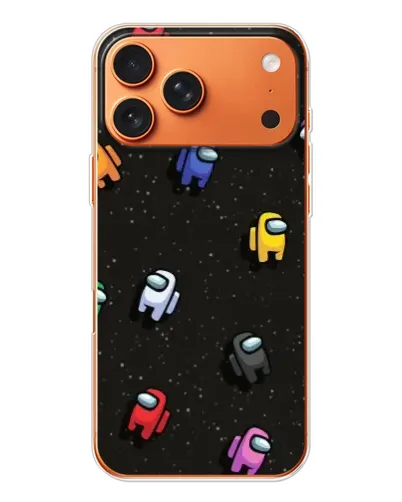 Чехол для iPhone 17 Pro Max с картинкой «Космический паттерн Among Us» Чехол для iPhone 17 Pro Max с картинкой «Космический паттерн Among Us»