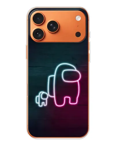Чехол для iPhone 17 Pro Max с картинкой «Among Us неон-арт» Чехол для iPhone 17 Pro Max с картинкой «Among Us неон-арт»