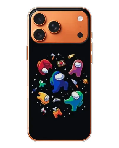 Чехол для iPhone 17 Pro Max с картинкой «Among Us космос» Чехол для iPhone 17 Pro Max с картинкой «Among Us космос»