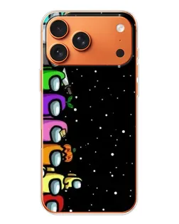 Чехол для iPhone 17 Pro Max с картинкой «Команда Among Us»