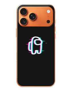 Чехол для iPhone 17 Pro Max с картинкой «Among Us неон»