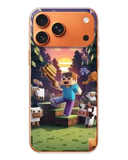 Чехол для iPhone 17 Pro Max с картинкой «Стив на ферме»