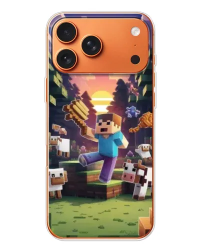 Чехол для iPhone 17 Pro Max с картинкой «Стив на ферме» Чехол для iPhone 17 Pro Max с картинкой «Стив на ферме»