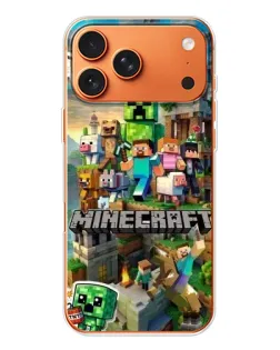 Чехол для iPhone 17 Pro Max с картинкой «Замок Minecraft»