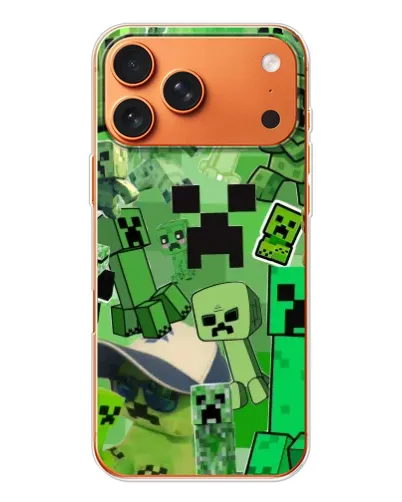 Чехол для iPhone 17 Pro Max с картинкой «Криперы Minecraft» Чехол для iPhone 17 Pro Max с картинкой «Криперы Minecraft»