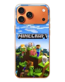 Чехол для iPhone 17 Pro Max с картинкой «Minecraft классический мир»