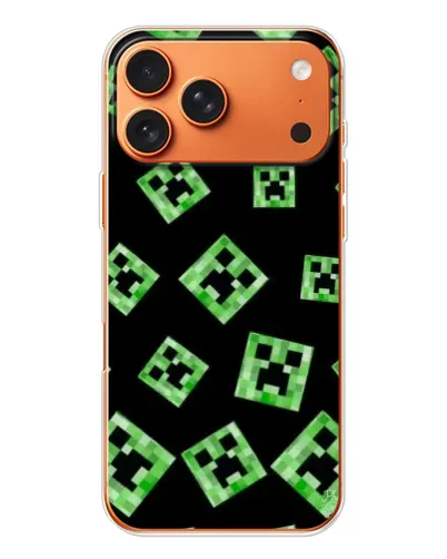 Чехол для iPhone 17 Pro Max с картинкой «Паттерн с криперами» Чехол для iPhone 17 Pro Max с картинкой «Паттерн с криперами»