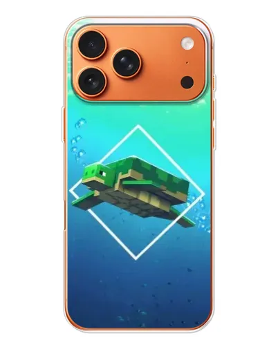 Чехол для iPhone 17 Pro Max с картинкой «Черепаха Minecraft» Чехол для iPhone 17 Pro Max с картинкой «Черепаха Minecraft»