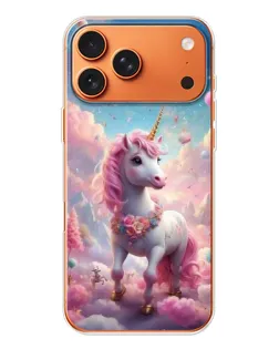Чехол для iPhone 17 Pro Max с картинкой «Единорог среди облаков»