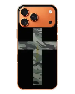 Чехол для iPhone 17 Pro Max с картинкой «Милитари Крест»