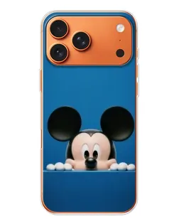 Чехол для iPhone 17 Pro Max с картинкой «Микки выглядывает»