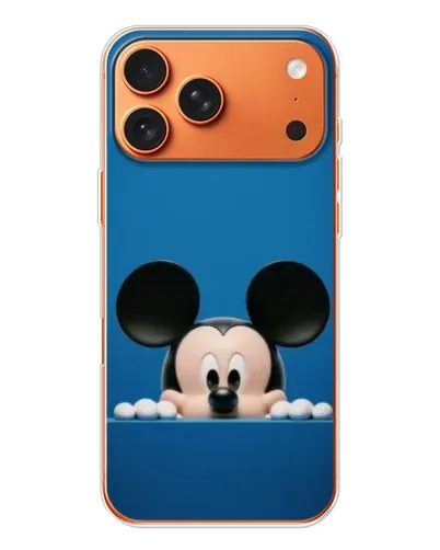 Чехол для iPhone 17 Pro Max с картинкой «Микки выглядывает»