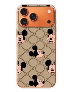 Чехол для iPhone 17 Pro Max с картинкой «Брендовый паттерн Микки»