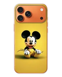 Чехол для iPhone 17 Pro Max с картинкой «Микки на желтом»