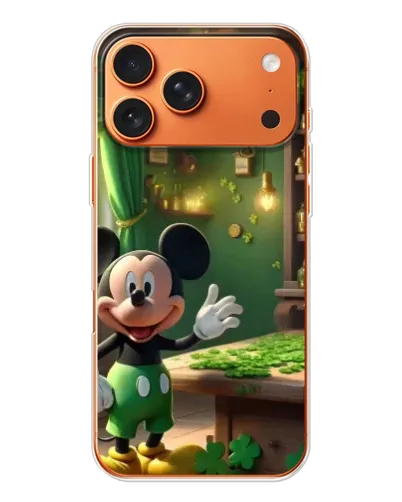 Чехол для iPhone 17 Pro Max с картинкой «Микки в мастерской»