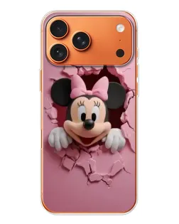 Чехол для iPhone 17 Pro Max с картинкой «Минни сквозь стену»