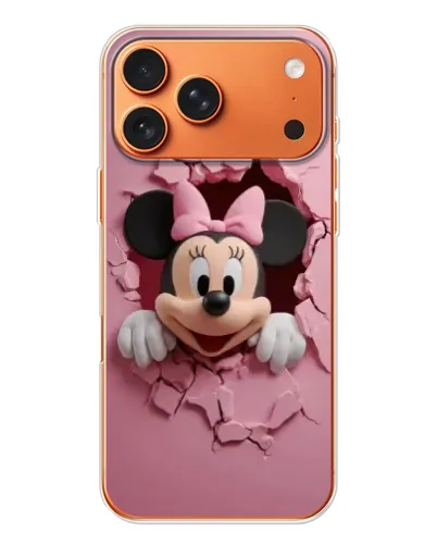 Чехол для iPhone 17 Pro Max с картинкой «Минни сквозь стену»