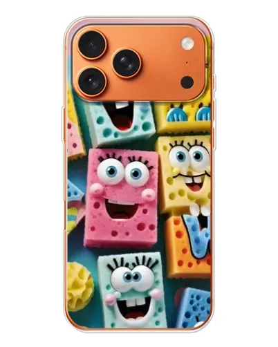 Чехол для iPhone 17 Pro Max с картинкой «Цветные губки»