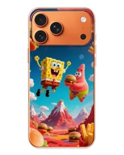 Чехол для iPhone 17 Pro Max с картинкой «Космический фастфуд»