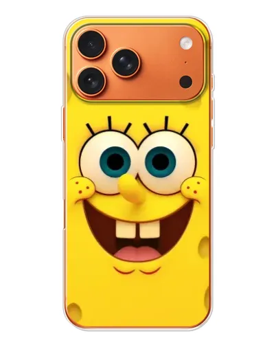 Чехол для iPhone 17 Pro Max с картинкой «Губка Боб улыбка»