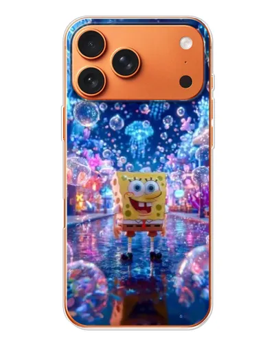Чехол для iPhone 17 Pro Max с картинкой «Неоновый океан»