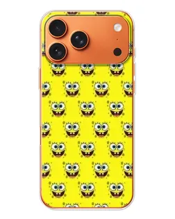 Чехол для iPhone 17 Pro Max с картинкой «Паттерн Губка Боб»