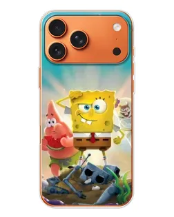 Чехол для iPhone 17 Pro Max с картинкой «Спанч Боб победитель»