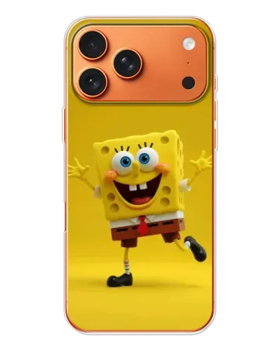 Чехол для iPhone 17 Pro Max с картинкой «Позитивный Губка Боб»