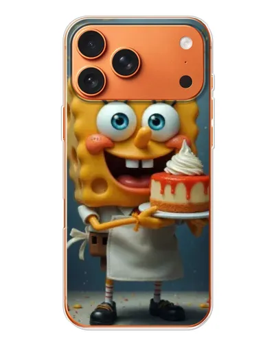 Чехол для iPhone 17 Pro Max с картинкой «Повар Спанч Боб»