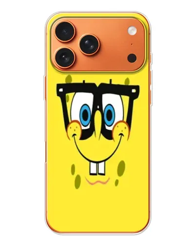 Чохол для iPhone 17 Pro Max з картинкою «Мінімалістичний Спанч Боб» Чохол для iPhone 17 Pro Max з картинкою «Мінімалістичний Спанч Боб»