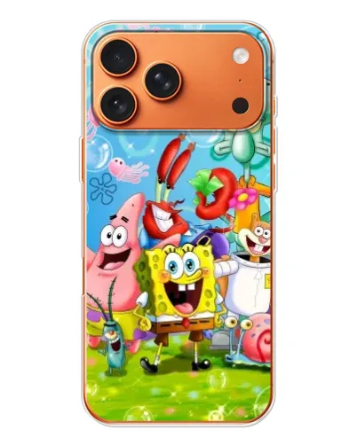 Чохол для iPhone 17 Pro Max з картинкою «Губка Боб та друзі» Чохол для iPhone 17 Pro Max з картинкою «Губка Боб та друзі»