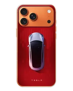Чехол для iPhone 17 Pro Max с картинкой «Tesla Top View» Чехол для iPhone 17 Pro Max с картинкой «Tesla Top View»