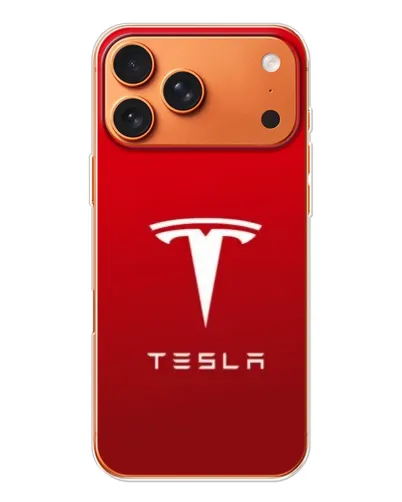 Чехол для iPhone 17 Pro Max с картинкой «Tesla Red Classic»
