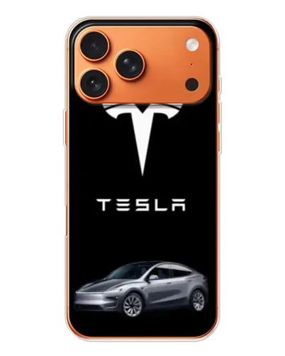 Чехол для iPhone 17 Pro Max с картинкой «Tesla Model Y»