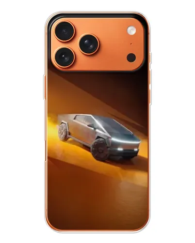 Чехол для iPhone 17 Pro Max с картинкой «Cybertruck в пустыне»
