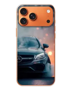 Чохол для iPhone 17 Pro Max з картинкою «Mercedes — нічне місто»