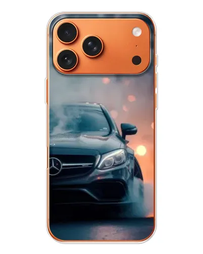 Чохол для iPhone 17 Pro Max з картинкою «Mercedes — нічне місто»