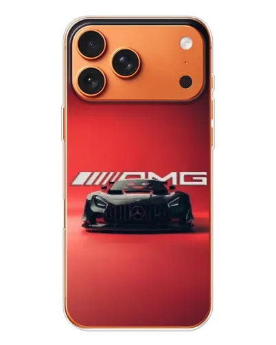Чохол для iPhone 17 Pro Max з картинкою «Mercedes AMG — червона лінія»
