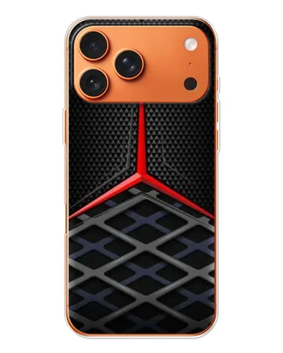 Чохол для iPhone 17 Pro Max з картинкою «Mercedes Carbon Grid»