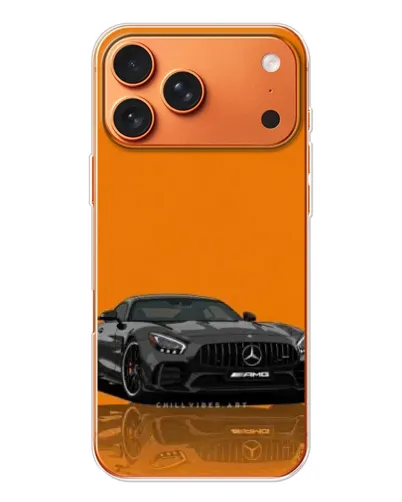 Чохол для iPhone 17 Pro Max з картинкою «Помаранчевий Mercedes AMG»