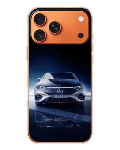 Чохол для iPhone 17 Pro Max з картинкою «Нічний Mercedes EQ»
