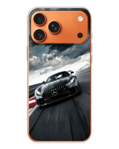 Чохол для iPhone 17 Pro Max з картинкою «Гоночний Mercedes AMG»