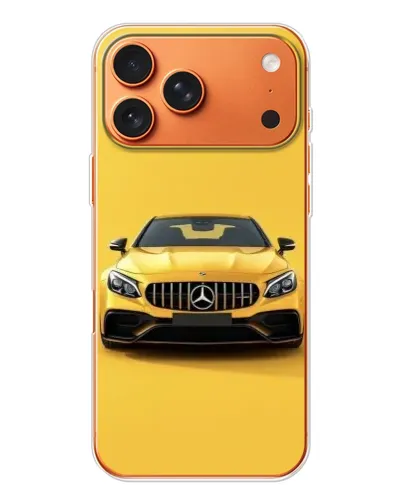 Чохол для iPhone 17 Pro Max з картинкою «Жовтий Mercedes GT»
