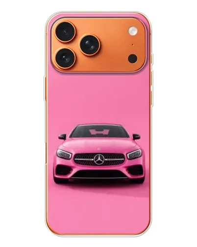 Чохол для iPhone 17 Pro Max з картинкою «Рожевий Mercedes AMG»