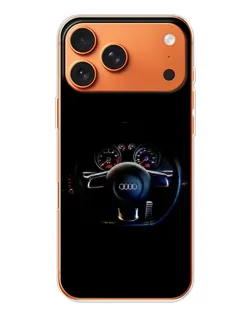Чехол для iPhone 17 Pro Max с картинкой «Салон Audi — руль» Чехол для iPhone 17 Pro Max с картинкой «Салон Audi — руль»