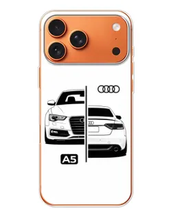 Чохол для iPhone 17 Pro Max з картинкою «Audi — контрастний дизайн»