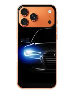 Чохол для iPhone 17 Pro Max з картинкою «Неоновий погляд Audi»