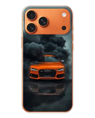 Чохол для iPhone 17 Pro Max з картинкою «Audi у хмарах диму»