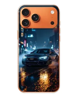 Чохол для iPhone 17 Pro Max з картинкою «Нічне місто та Audi»