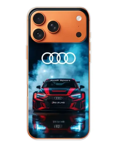 Чохол для iPhone 17 Pro Max з картинкою «Audi Sport — неон»